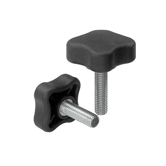 Lobe Knobs - 5/8-11 UNC -15.88mm- 80.01x30 mm - Plated Steel