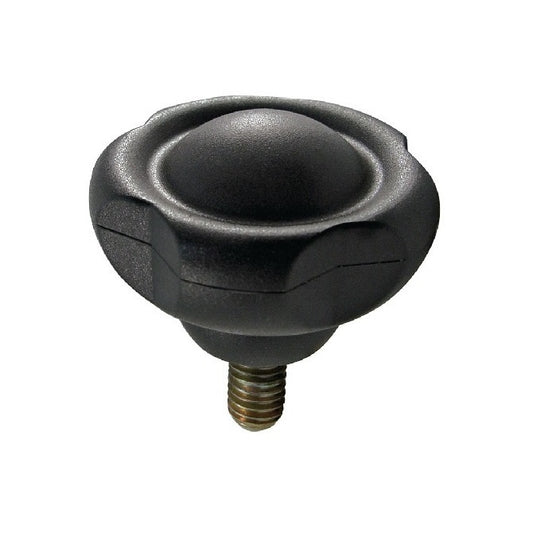 Lobe Knobs - 3/8-16 UNC -9.53mm- 63x40 mm - Plated Steel