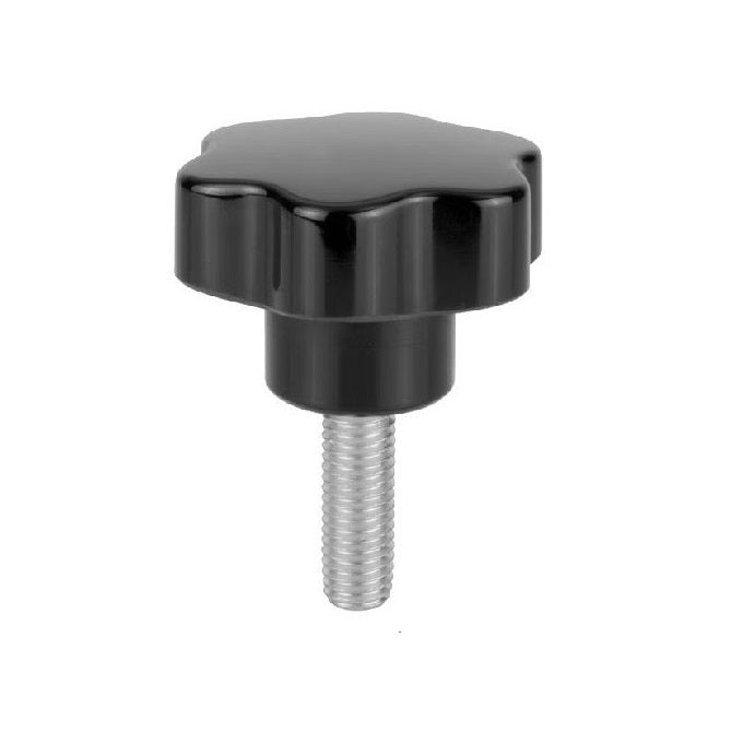 Lobe Knobs - 1/4-20 UNC -6.35mm- 40x25 mm - Plated Steel