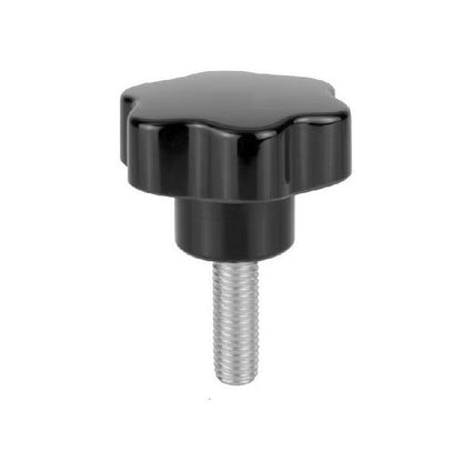 1077291 | KM079C-040-6L19-S4 (Each) --- Lobe Knobs - 5/16-18 UNC - 7.94mm - 40x19.1 mm Six Lobe - Stainless Steel 304 Similar to A2, 18-8 HRB80 Knob