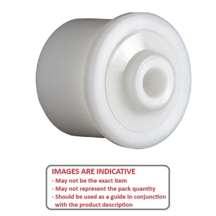 1231235 | KMS-1517 (Each) --- Special Applications Bearings - Application Flanged Conveyor Bearing 6.35 x 26.16 x 18mm Depth - 0.25 x 1.03 x 0.72 Inches - Acetal Bearing
