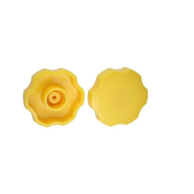1092787 | KM100M-038-ROS-Y (PK-10) --- Thumb Knobs - M10 - 10.00mm - - Use Own Screw 38x12.5 mm For Cap Screws - Plastic Knob