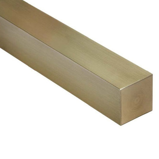 Square Keysteel Lengths - 19.05x19.05x300 mm - Brass