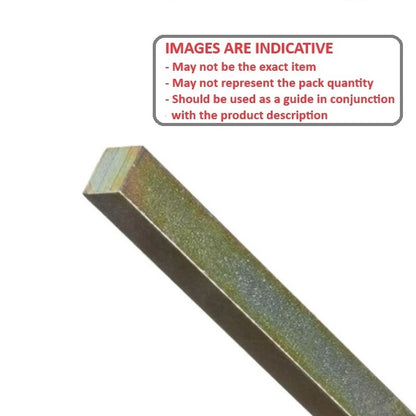 1042934 | 4R-0030-1000-KZO (Each) --- Square Keysteel Lengths - 3x3x1000 mm - Carbon Steel 1045 Zinc Plated