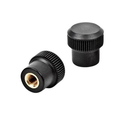 1058660 | KF040M-012-KN-PH (Each) --- Knurled Knobs - M4 - 4x0.7mm - 12x10 mm Female - Phenolic Knob