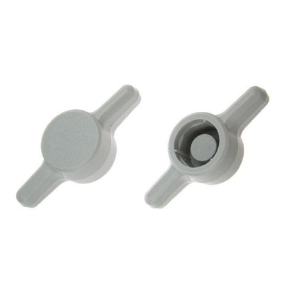 1063079 | KM050M-026-TEE-G (PK-10) --- Thumb Knobs - M5 - 5mm - - Use Own Screw 26x6.6 mm For Cap Screws - Plastic Knob