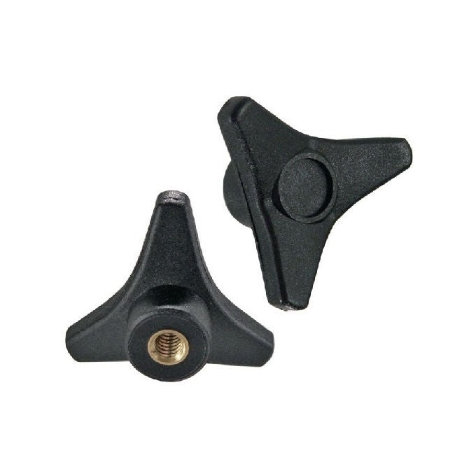 1077712 | KF079C-032-TRI-BHF-PH (PK-100) --- Tri Knobs - 5/16-18 UNC - 7.94mm - 31.75 - - Blind Hole - Brass Knob