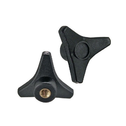 1078142 | KF079C-065-TRI-BHF (Each) --- Tri Knobs - 5/16-18 UNC - 7.94mm - 65.02 - - Blind Hole - Brass Knob