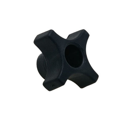 1073233 | KF064C-032-CH-SS (Each) --- Cross Knobs - 1/4-20 UNC - 6.35mm - 32x9.5 mm Female - Stainless Steel Knob