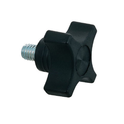 1073482 | KM064C-040-CS25 (Each) --- Cross Knobs - 1/4-20 UNC - 6.35mm - 40.13x24.9 mm Male - Plated Steel Knob