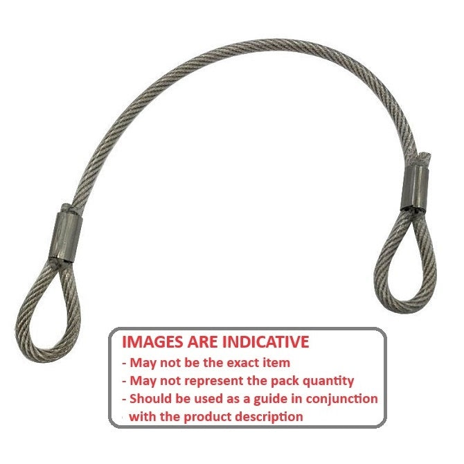 1210439 | FPC-10NRS --- Nylon Coated Steel Lanyards - 254 mm B - Stainless Steel