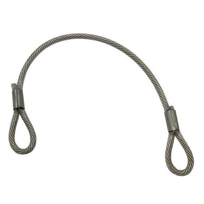 1210439 | FPC-10NRS --- Nylon Coated Steel Lanyards - 254 mm B - Stainless Steel