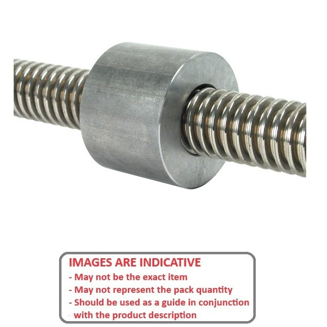 1123095 | KSM204-OUK (Each) --- Nuts Leadscrew - 20x4 mm - Right Hand Metric - Carbon Manganese Steel S300 Pb