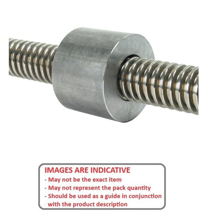 1117741 | KSM184-OUK (Each) --- Nuts Leadscrew - 18x4 mm - Right Hand Metric - Carbon Manganese Steel S300 Pb
