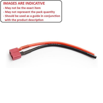 1235293 | LE-DEA-F-BLA-BL (PK-2) --- Leads Hobby - End Type 1 Deans Female Blank - Generic