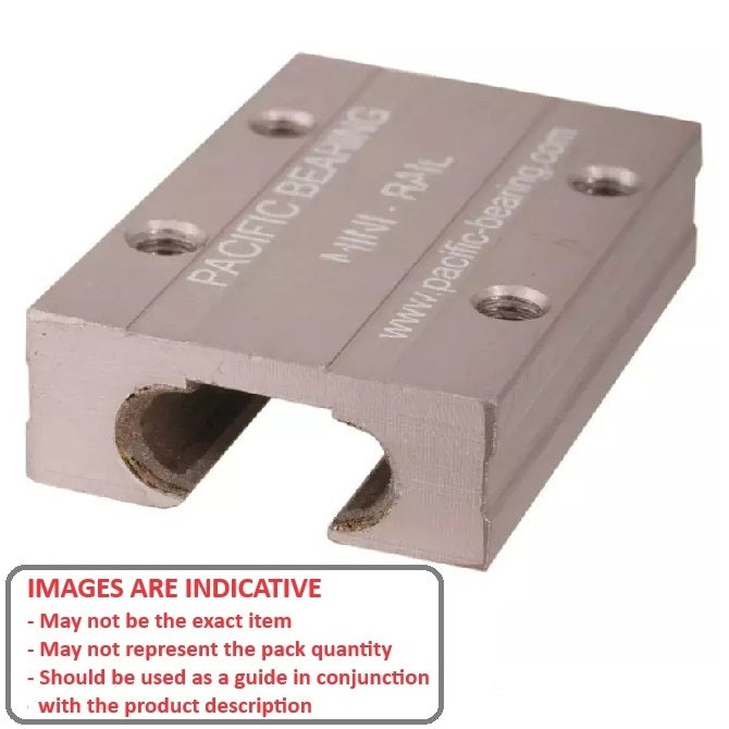 1098399 | PBC-1214RS (Each) --- Mini Rail Carriages Linear - 12x27x34 mm - Aluminium