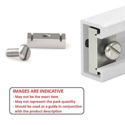 1235318 | PBC-210RS (Each) --- Crowned Roller Track System Linear - End Stop - - Order other components seperately