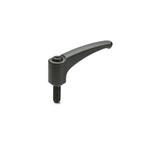 Adjustable Stud Handles - M6 -6x1mm- 15 mm - Plastic with fibreglass reinforcement