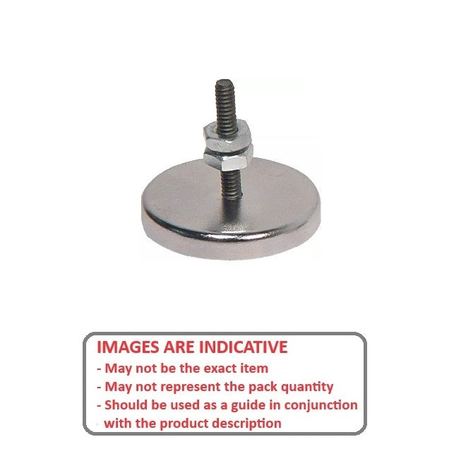 1197509 | MAG-CP-125-09-03-SD (Each) --- Cup Assemblies Stud Magnets - 124.62x8.73 mm - 3/8-16 UNC