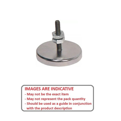 1174647 | MAG-CP-067-10-01-SD (Each) --- Cup Assemblies Stud Magnets - 66.68x9.53 mm - 1/4-20 UNC