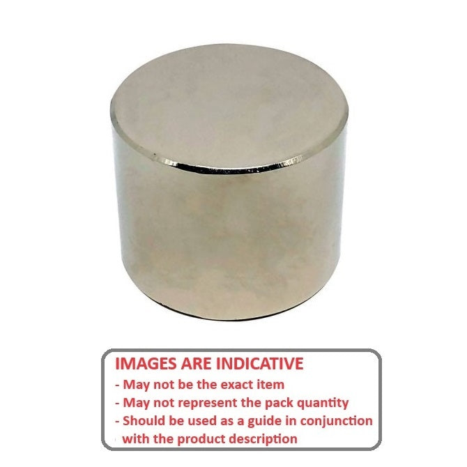 1069937 | MAG-D-07-006-N40 (Each) --- Rare Earth Magnets - 6.35x6.35 mm - Neodymium 40 Plated - Neodymium 40 Magnet
