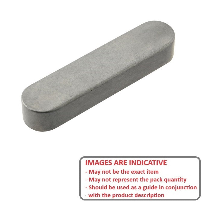 1042896 | K-0300-0300-3000AO-C (Each) --- Machine Keys - 3x3x30 mm - Carbon Steel C45 Key