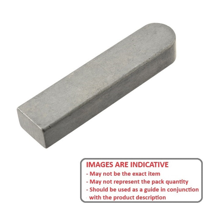 1077858 | K-0794-0794-3175AB-C (PK-400) --- Machine Keys - 7.94x7.94x31.75 mm - Carbon Steel C45 Key