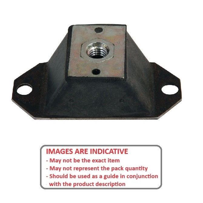 1169238 | MCOM-0059-051 (Each) --- Compression Mounts - 58.967 Kg - 50.8x111.125 mm - Neoprene Rubber Mount