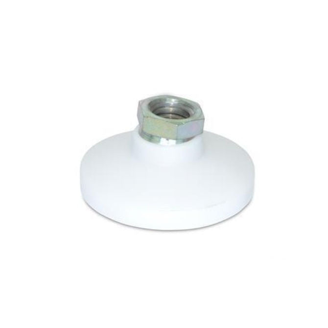 1072324 | MSF-064C-S3AP (Each) --- Levelling Socket Mounts - 1/4-20 UNC - 6.35mm - 25.4x17.8 mm Swivel - Stainless Steel 303/304 Similar to A2, 18-8 HRB80 Mount