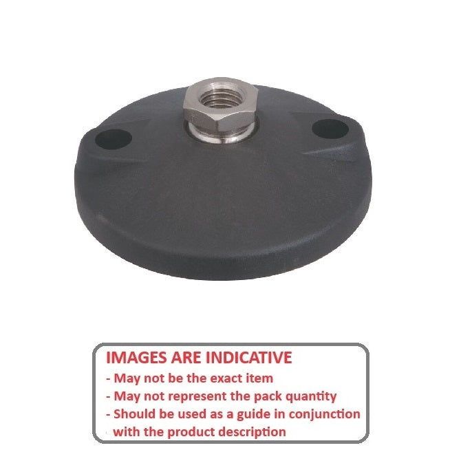 1122087 | MLF-191C-S3NY-2LH (Each) --- Levelling Socket Mounts - 3/4-10 UNC - 19.05mm - 101.6x18.5 mm Standard - Stainless Steel Mount