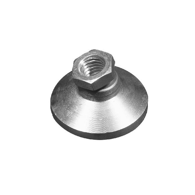 Levelling Socket Mounts - 1/4-20 UNC -6.35mm- 25.4x17.8 mm - Clear Chromate