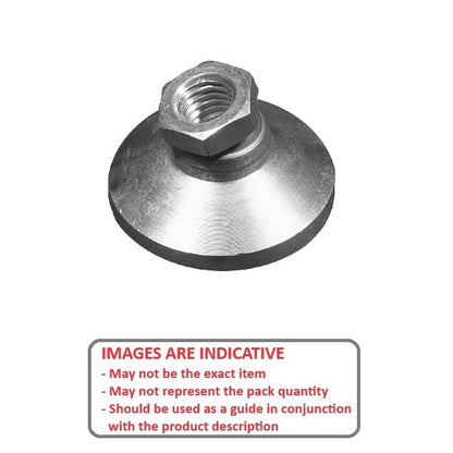 1058604 | MSF-048F-CCC (Each) --- Levelling Socket Mounts - 10-32 UNF - 4.76mm - 19.1x13.5 mm Swivel - Clear Chromate Mount