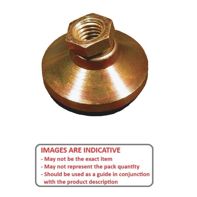 1125792 | MSF-200M-CGCRP (Each) --- Levelling Socket Mounts - M20 - 20x2.5mm - 76x41 mm Swivel - Steel Mount