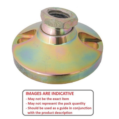 1122576 | MSF-191F-C-2LH (Each) --- Levelling Socket Mounts - 3/4-16 UNF - 19.05mm - 76.2x38.1 mm Swivel - Steel Mount