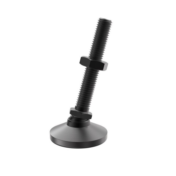 Levelling Studded Mounts - 3/8-16 UNC -9.53mm- 31.8x22.2 mm - Steel