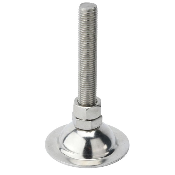 Levelling Studded Mounts - M12 -12x1.75mm- 60x28 mm - Steel - Zinc