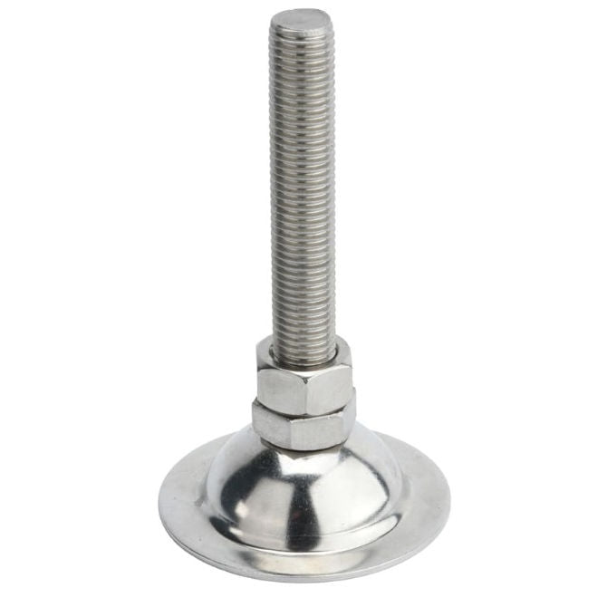 1125738 | MLM-200M-120-S4-ECO (Each) --- Levelling Studded Mounts - M20 - 20x2.5mm - 75x35 mm Economy - Stainless Steel 304 Similar to A2, 18-8 HRB80 Mount