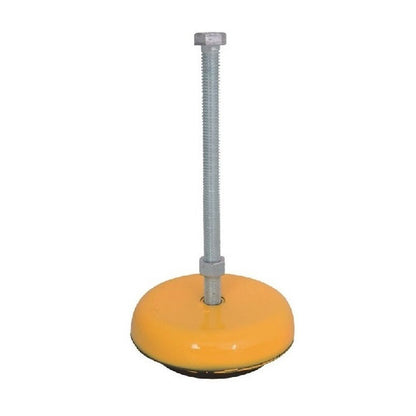 1074141 | MLM-064F-CEB-OSHAY (Each) --- Levelling Studded Mounts - 1/4-28 UNF - 6.35mm - 50.8x25.4 mm Elastomer Base OSHA Yellow - Steel Mount