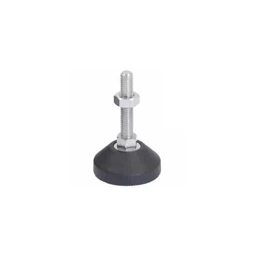 Levelling Studded Mounts - M6 -6x1mm- 25x20 mm - Polythene