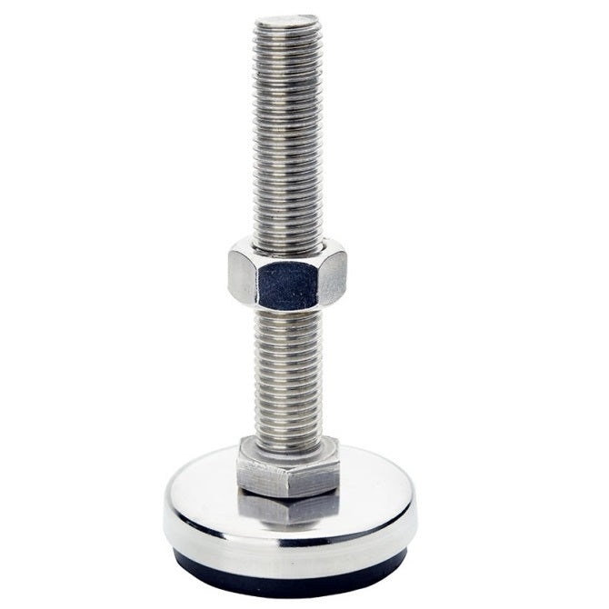 Levelling Studded Mounts - M24 -24x3mm- 80x34 mm - Stainless Steel 304 Similar to A2, 18-8 HRB80