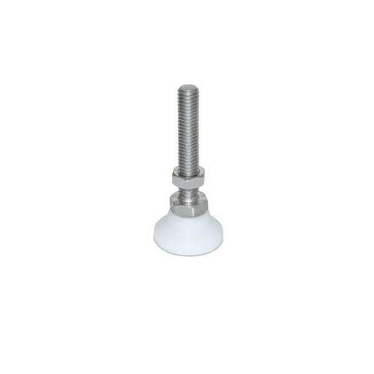 Levelling Studded Mounts - 1/4-20 UNC -6.35mm- 25.4x17.9 mm - Stainless Steel 303/304 Similar to A2, 18-8 HRB80