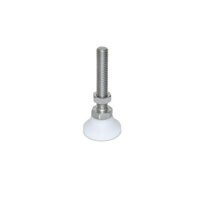 1058589 | MSM-048F-051-S3AB (Each) --- Levelling Studded Mounts - 10-32 UNF - 4.76mm - 19.1x13.5 mm Swivel - Stainless Steel 303/304 Similar to A2, 18-8 HRB80 Mount