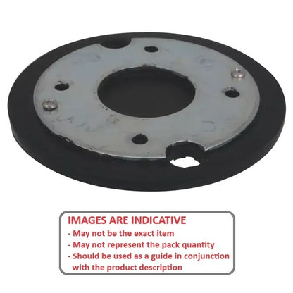 1194408 | MLP-0114-VR (Each) --- Levelling Vibration Pads Mounts - 113.8 mm Steel Plate - - - Rubber Mount