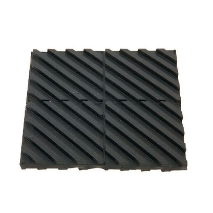 1190988 | MNP-101-R (PK-5) --- Neoprene Pads Mounts - 101.6 x 101.6 mm 1.0 - 25.0 psi 7.938 mm Ribbed Pattern - Neoprene Rubber Mount