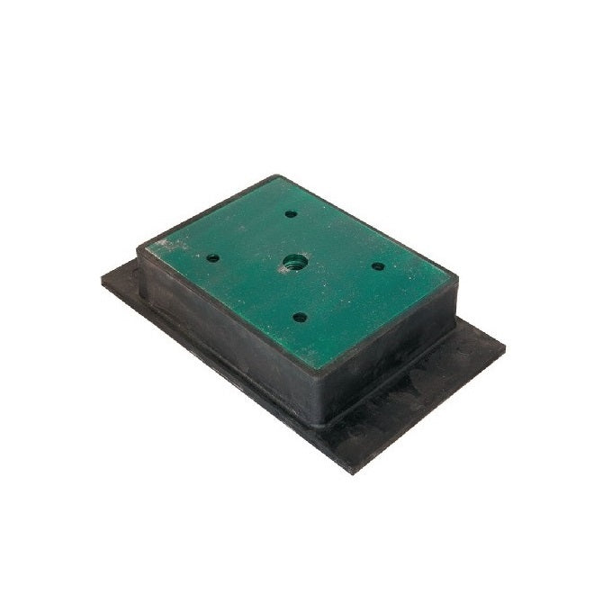 Rectangular 4 Bolt Mounts - 4535.9 Kg - 263.53x180.98 mm - Steel and Neoprene