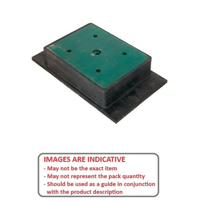 1229224 | MR4-6804 (Each) --- Rectangular 4 Bolt Mounts - 6803.9 Kg - 263.53x180.98 mm - Steel and Neoprene Mount