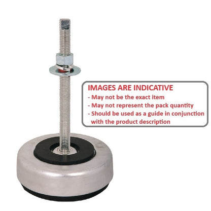 1228172 | MVI-2041-PC (Each) --- Vibration Isolation Pads Mounts - 2041 Kg - 1360 Kg - 139.7 Compression Shear - Steel and Neoprene Mount