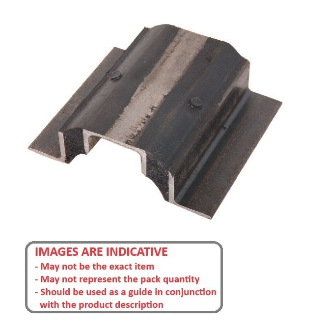 1226141 | MVIS-0680 (Each) --- Vibro Insulator Strips Mounts - 680.389 kg - 762x114.3 mm - Neoprene Rubber and Steel Mount