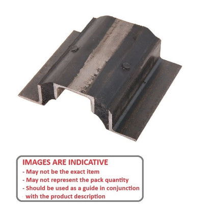 1217731 | MVIS-0272 (Each) --- Vibro Insulator Strips Mounts - 272.155 kg - 304.8x114.3 mm - Neoprene Rubber and Steel Mount