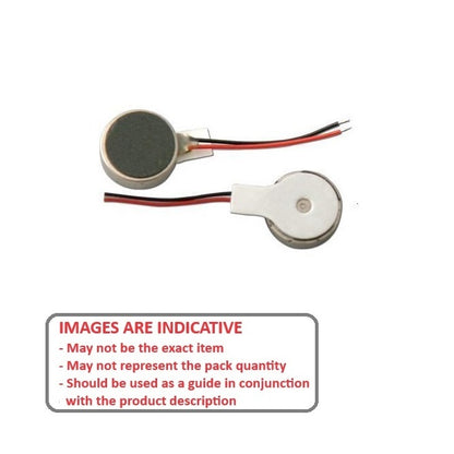 1095786 | AD1230CAVAD (PK-10) --- Vibrating Motors - 12.0mm Diameter x 30.0mm Long Operating Voltage 3.0-6.0V Nominal 6V - No Load 12800RPM /Max Efficiency 9000RPM